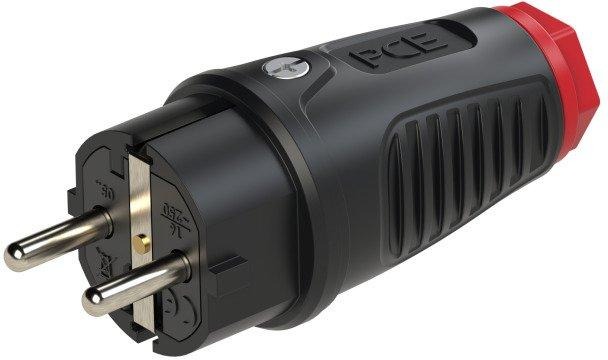 Taurus2 Vollgummistecker schwarz/rot 16A IP54 