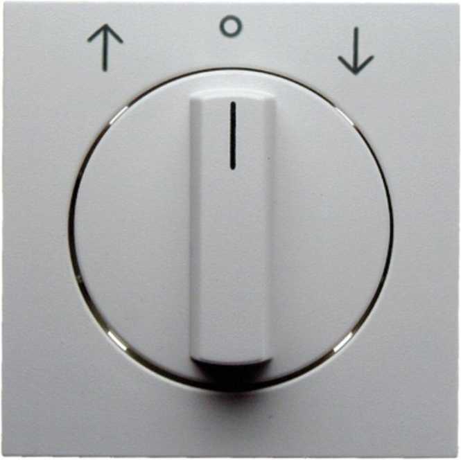 Zentralstück mit Drehknopf für Jalousie-Drehschalter S.1/B.3/B.7 polarweiß matt 