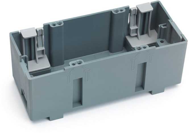 Brüstungskanal SIGNA CEE-/2-fach Geräteeinbaudose grau 