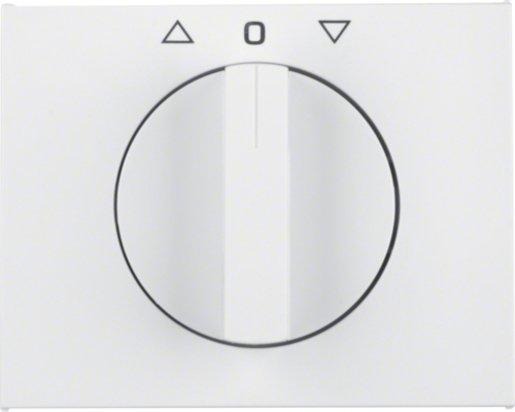Zentralstück mit Drehknopf für Jalousie polarweiß 