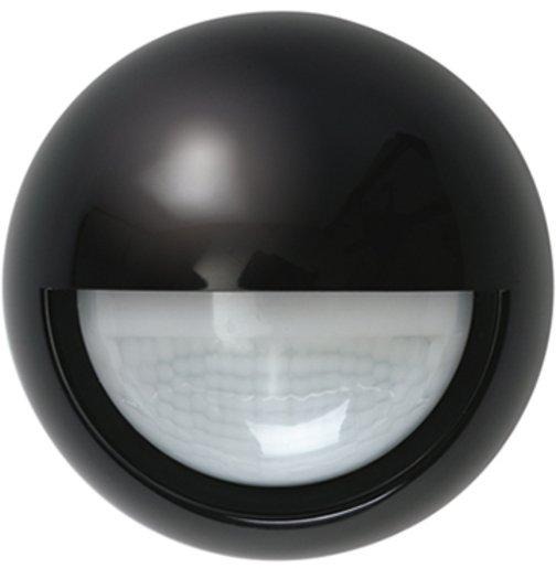 Wand-Bewegungsmelder 200° 12m fernbedienbar schwarz 