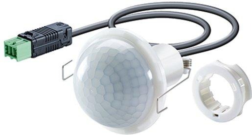 Deckeneinbau-Präsenzmelder 360° Ø 12m KNX fernbedienbar 