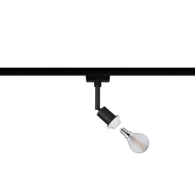 URail DecoSystems Spot max 1x20W E14 Schwarz matt 