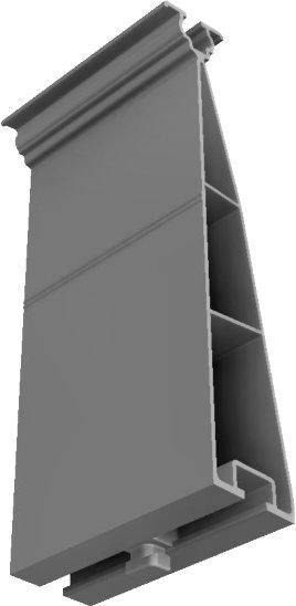 FixZ-10 Systemprofil18 oben 96mm mit Verbinder 
