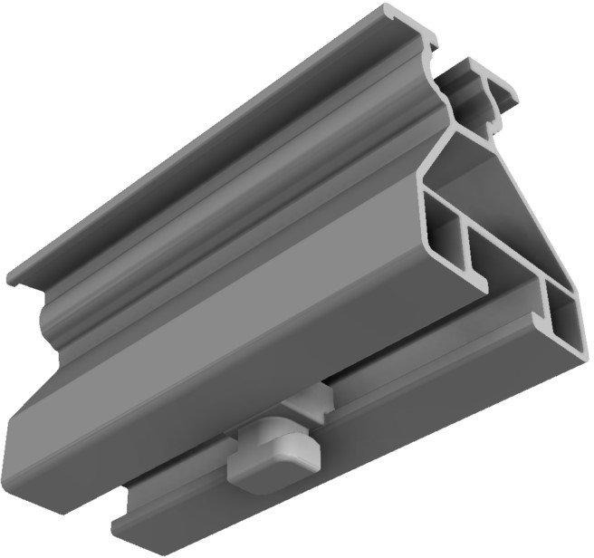 FixZ-10 Systemprofil18 unten 96mm mit Verbinder 