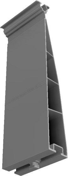 FixZ-15 Systemprofil18 oben 96mm mit Verbinder 