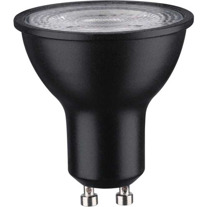 LED Reflektorlampe 460lm 7W Schwarz matt GU10 2700K Warmweiß dimmbar 