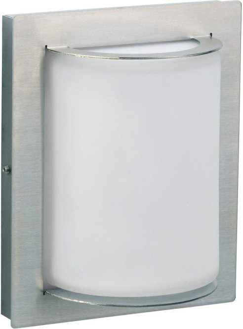 Wandleuchte Nr. 6280 Edelstahl für 1 x A60 - 75 W E27 