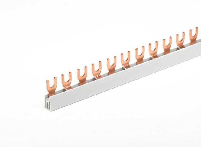 Gabelschiene 2-polig 10mm² 1000mm 