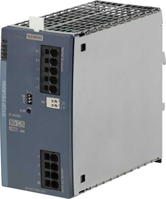 Geregelte Stromversorgung IN: AC 400 - 500 V / OUT: DC 24 V/ 20 A mit Diagnose 
