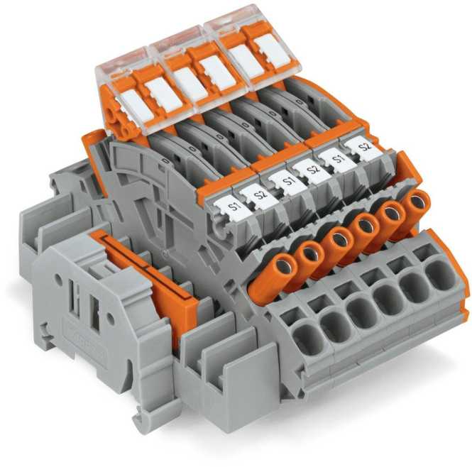 Klemmenblock für 3-phasige Stromwandlerschaltung 6 mm² mehrfarbig 