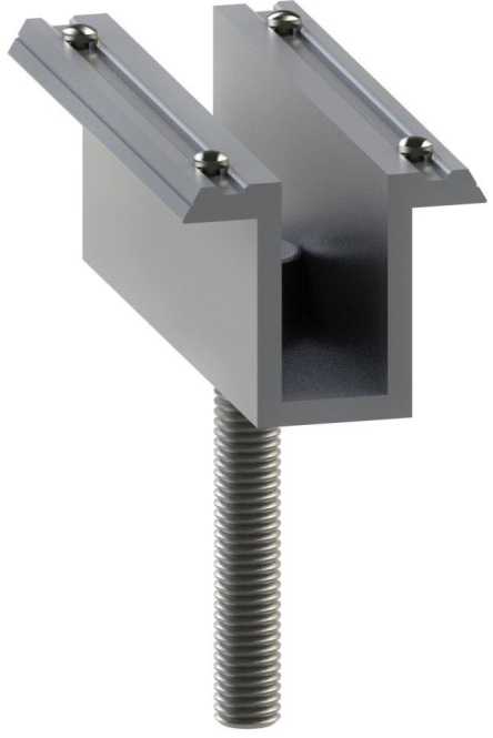 Mittelklemme AC vormontiert mit Pins und Schraube M8x50 