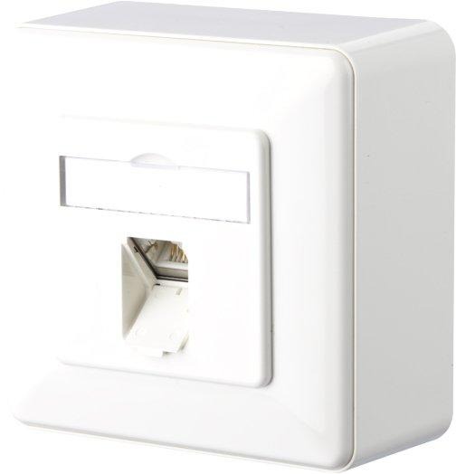 E-DAT C6A 1 Port AP reinweiß 