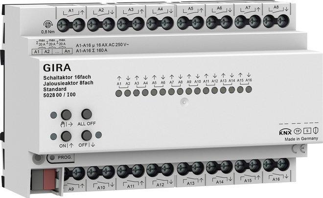 Schalt-/Jal.aktor 16f/8f 16 A REG Std KNX Secure 