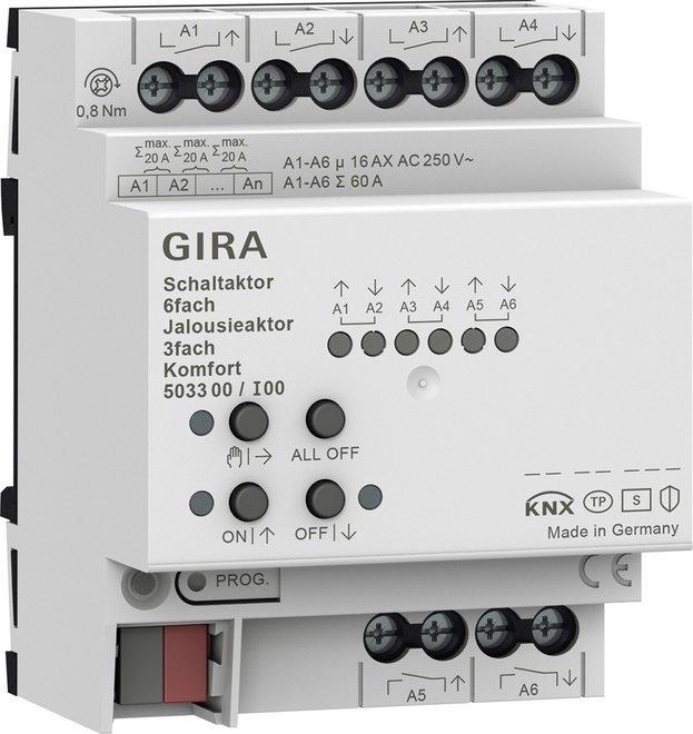 Schalt-/Jal.aktor 6f/3f 16 A REG Kmf KNX Secure 
