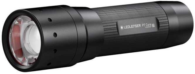 P7 Core LED Taschenlampe 3xAAA Batterie max. 450lm IP54 fokusierbar 