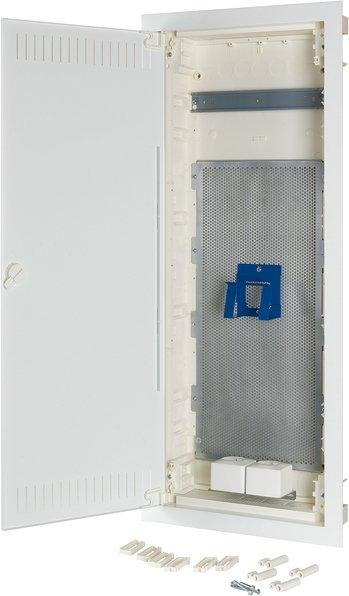 Hohlwand-Kleinverteiler Multimedia 5-reihig Stahlblechtür flach 