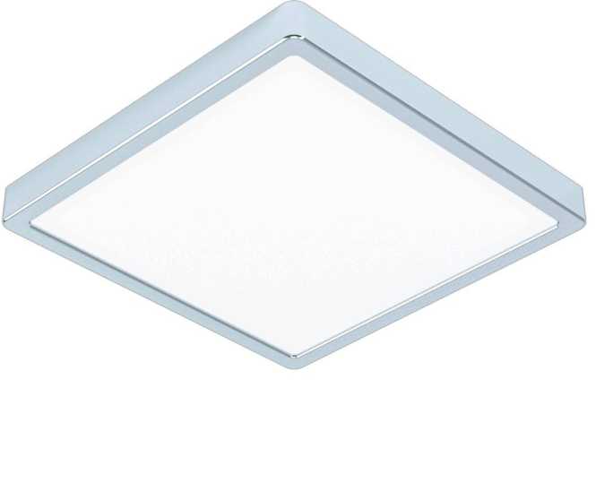 FUEVA 5 Aufbau Deckenleuchte LED 285x285 chrom 20W-2200lm/3000K IP44 