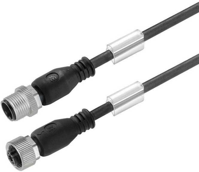 Sensor-Aktor-Leitung (konfektioniert) Verbindungsleitung M12 / M12 4-polig 