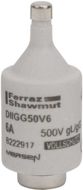 DIAZED Sicherung DII 500VAC/500VDC 6A gG grün 