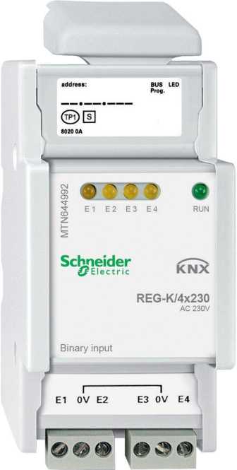 Binäreingang REG-K/4x230 - lichtgrau 