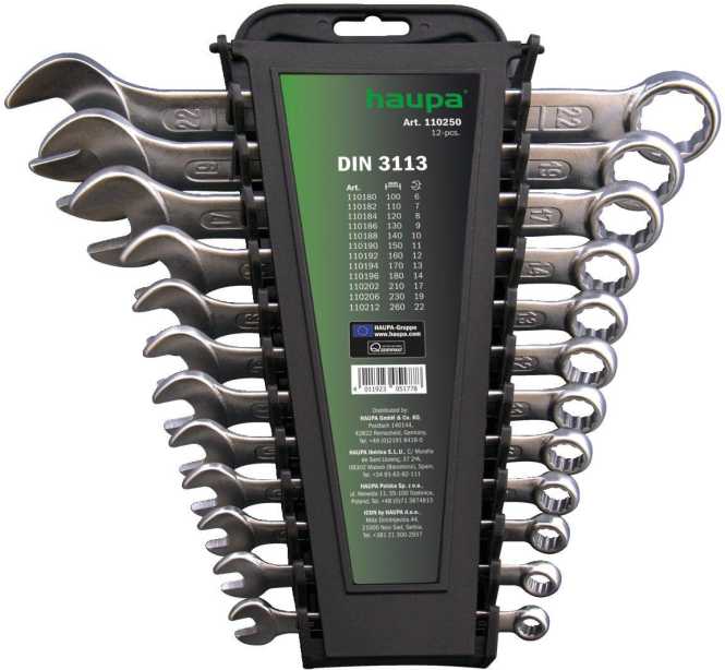 Maul-Ringschlüsselsatz 12-teilig 