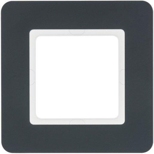 Rahmen 1-fach Q.7 anthrazit samt 