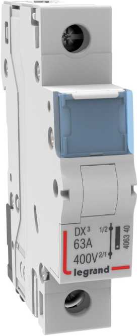 Neutralleiterdurchführung für DX3 63A 230/400V AC Verteilereinbau 1 Modulbreite 