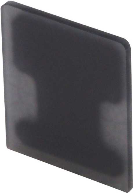 LED Profil ROMA XL U-Endkappe schwarz für Roma XL mit U-Cover 