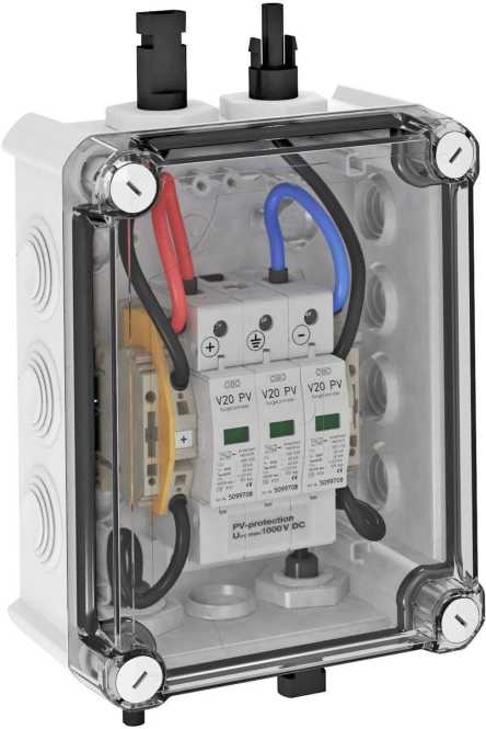 PV-Systemlösung Typ 2 mit MC4-Stecker für WR mit 1 MPP-Tracker 1000 V DC 