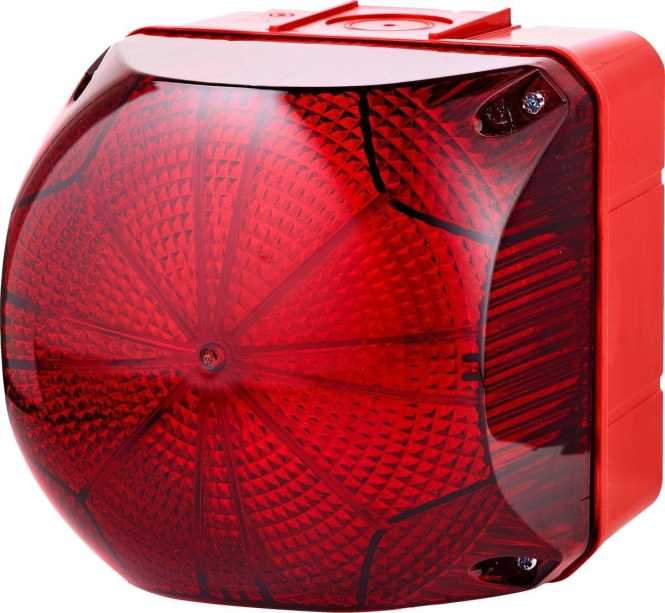 QDS LED Dauer-/Blinkleuchte 24 V AC/DC rot rot 