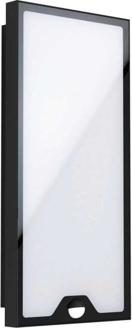 CASAZZ Decken-/Wandleuchte 20W LED 1900lm 3000K schwarz IP44 mit Sensor 