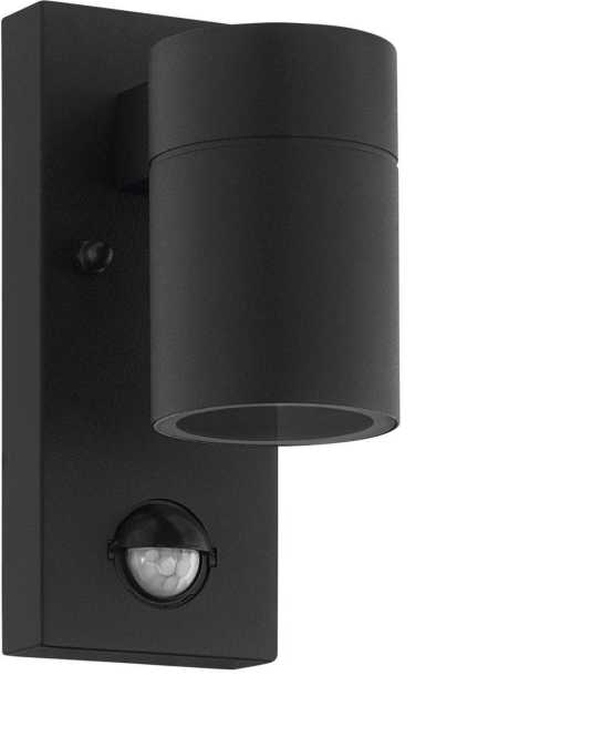 Wandleuchte 1x3W GU-10 LED 3000K 480lm antrahzit IP44 mit Bewegungsmelder 