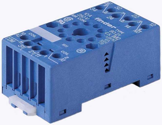 Schraubfassung für 35 mm-Schiene (EN 60715) mit Käfigklemmen Serie 90 