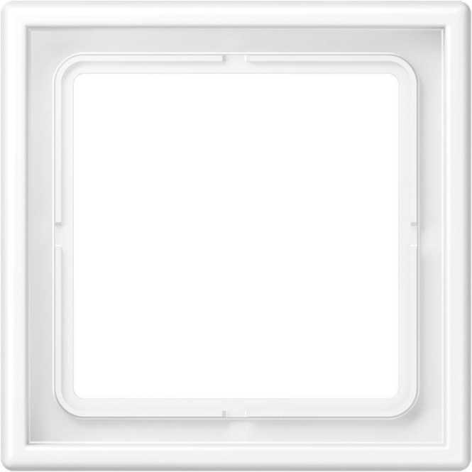 Rahmen 1-fach senkr. u. waager. Montage Duroplast lackiert LS 990 weiß matt 