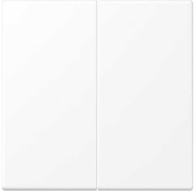 Wippe 2-fach Duroplast lack. Serie LS schneeweiß matt 