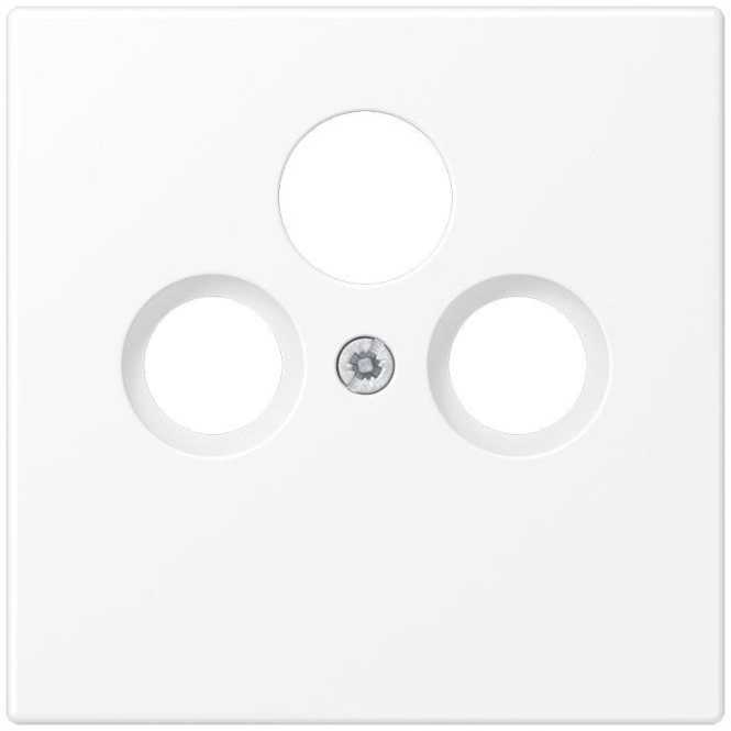 Abdeckung für Universal-Sat/BK-Dosen Serie LS schneeweiß matt 