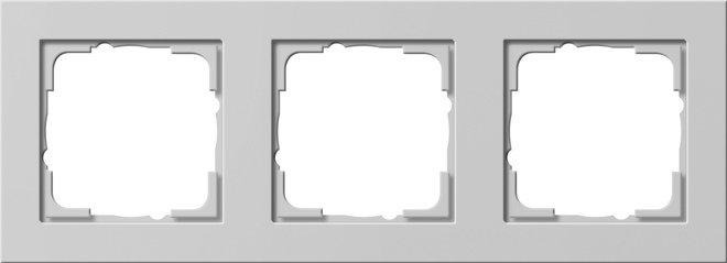 Abdeckrahmen 3-fach E2 grau matt 