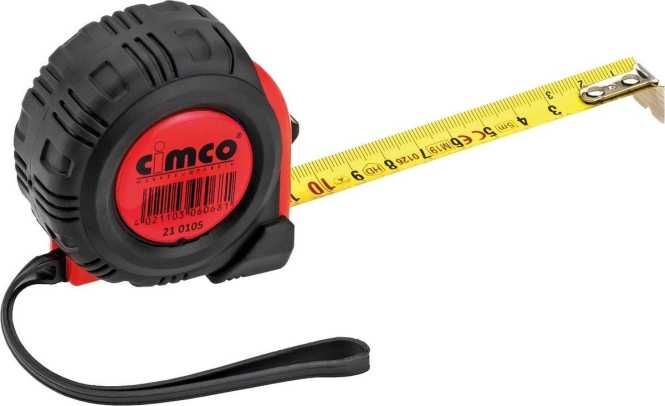 Bandmaß 5m schwarz/rot 