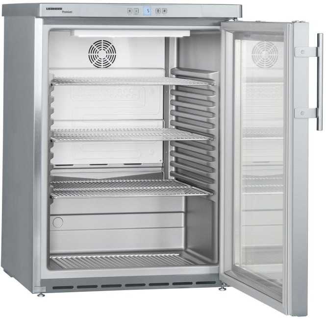 Umluftkühlschrank unterbaufähig mit Isolierglastür FKUv 1663 