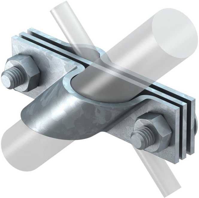 Anschlussschelle für Rund-und Flachleiter 25mm St FT 