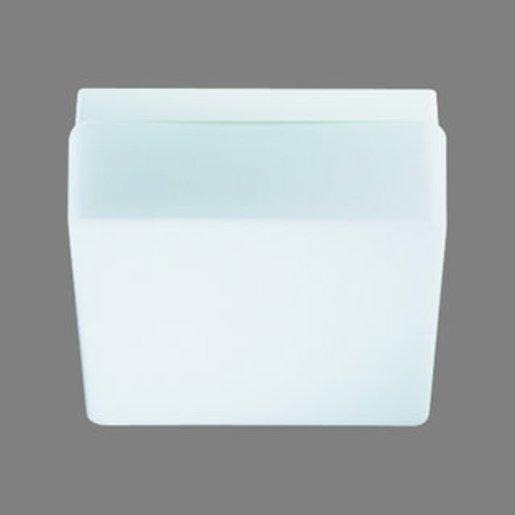 Decken/Wandleuchte Opalglas A60 Quadrat 