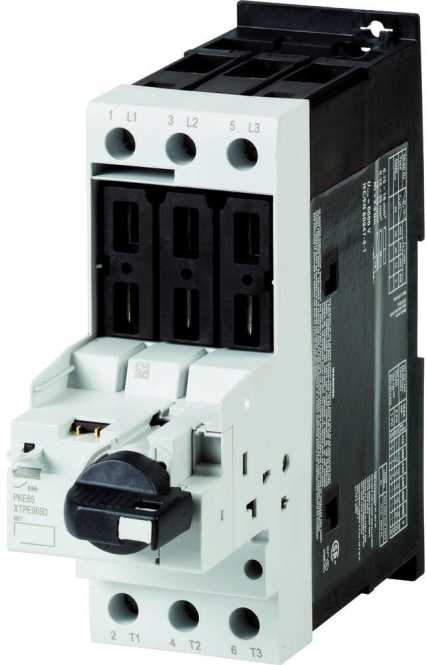 Schutzschalter Grundgerät mit abschließbarem Drehknebel AK elektronisch 65 A 