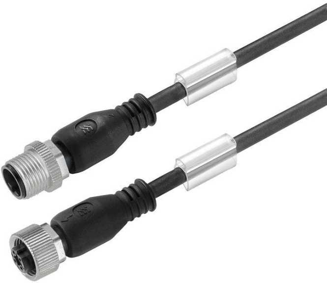 Sensor-Aktor-Leitung (konfektioniert) Verbindungsleitung M12/M12 4-polig 