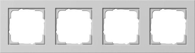 Abdeckrahmen 4-fach Gira E2 Grau matt 