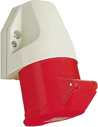 Wandsteckdose 32A 4P 400V 6h IP44 