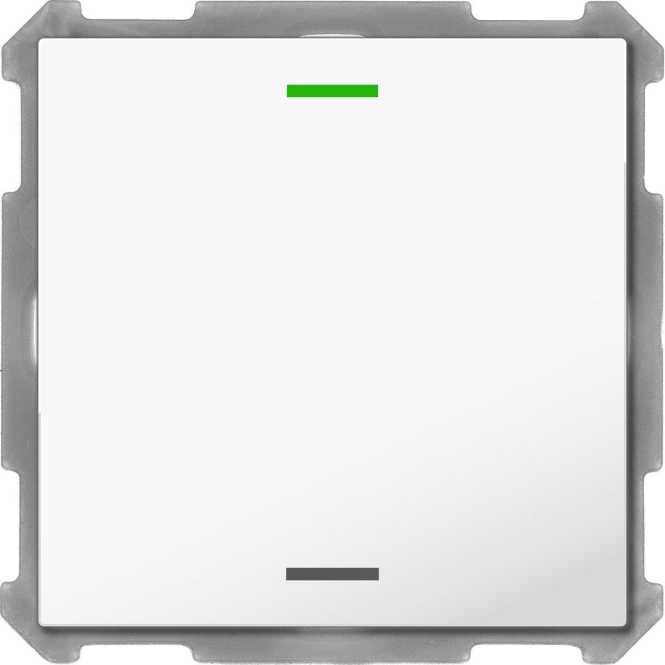 Taster Light 63 1-fach RGBW mit Temperatursensor Studioweiß glänzend Neutral 