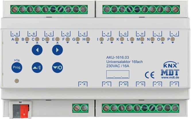 Universalaktor 16-fach 8TE REG 16A 230VAC 100µF 15EVG 