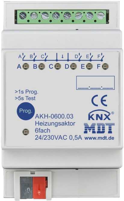 Heizungsaktor 6-fach 3TE REG 24-230VAC 