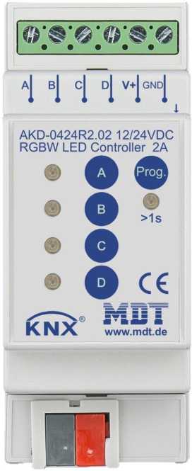 LED Controller 4-Kanal 2/4A RGBW 2TE REG 